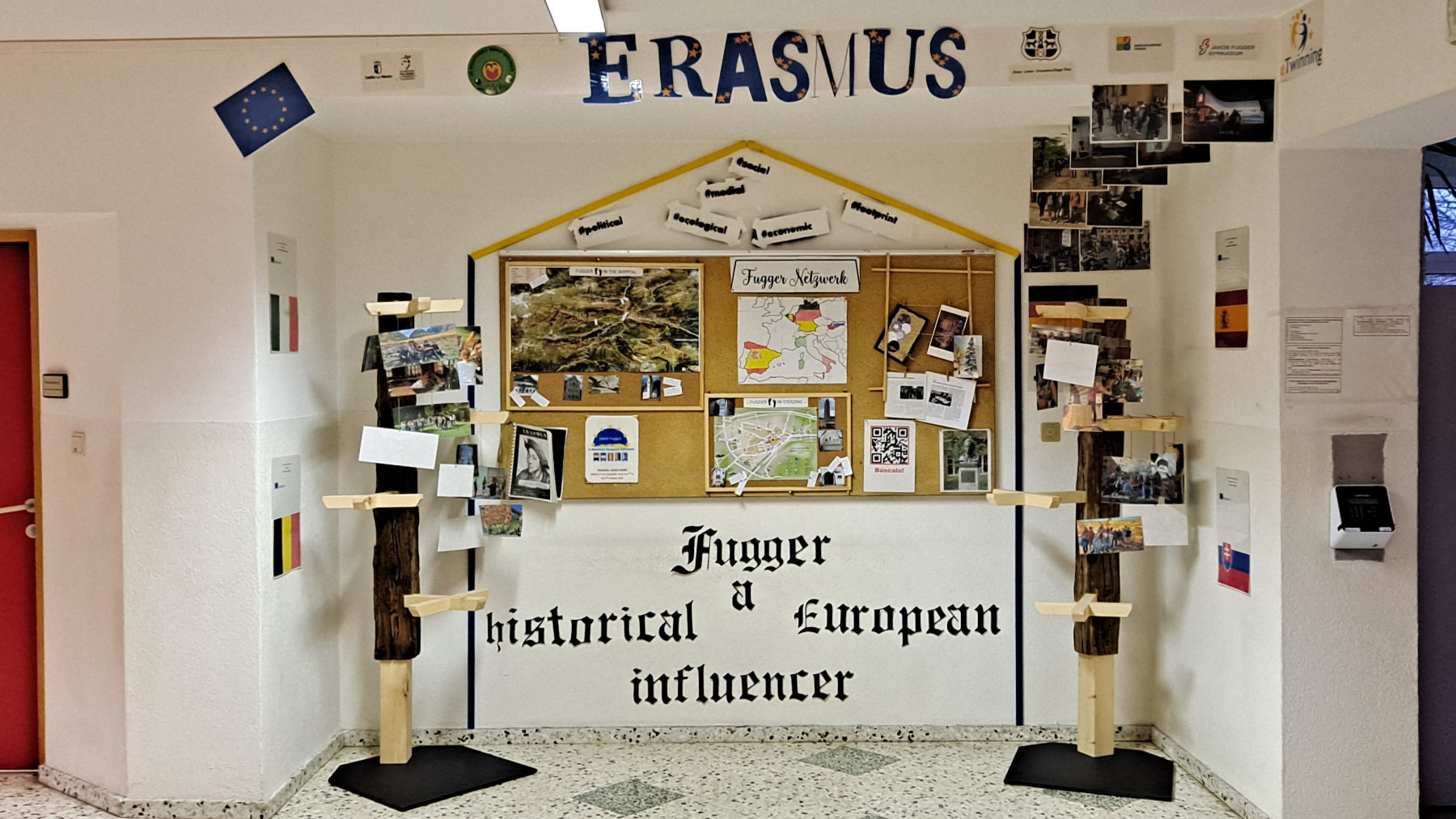 The Erasmus+ corner in the Oberschulzentrum Sterzing (December 2022)