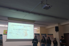 The Spanish team presenting their footprint of Jakob Fugger in Almadén