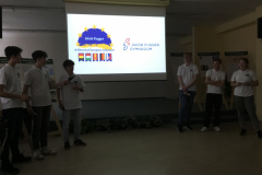 German team presenting their footprint