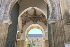 characteristic arches of the Mosque of Córdoba