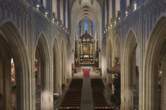 view from the organ into the cathedral