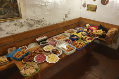 farewell dinner at a historical cellar